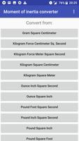 Moment of inertia converter पोस्टर