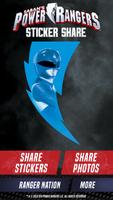 Power Rangers Sticker Share Cartaz