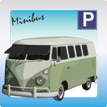 Minibus Driver Parking icon