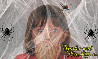 Spider Web Photo Effects Affiche