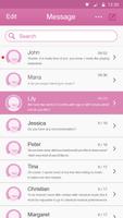 SMS Fuchsia Color Theme الملصق