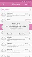 SMS Fuchsia Color Theme تصوير الشاشة 2