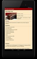 Chocolate Cake Recipes capture d'écran 2