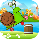 Happy Speed Snail Skateboard أيقونة