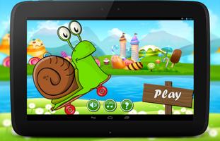Happy Speed Snail Skateboard الملصق