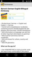 Barrons Bilingual Dictionaries capture d'écran 1