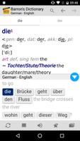 Barron’s German - English Dictionary Affiche