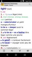 برنامه‌نما Barron’s French - English Dictionary عکس از صفحه