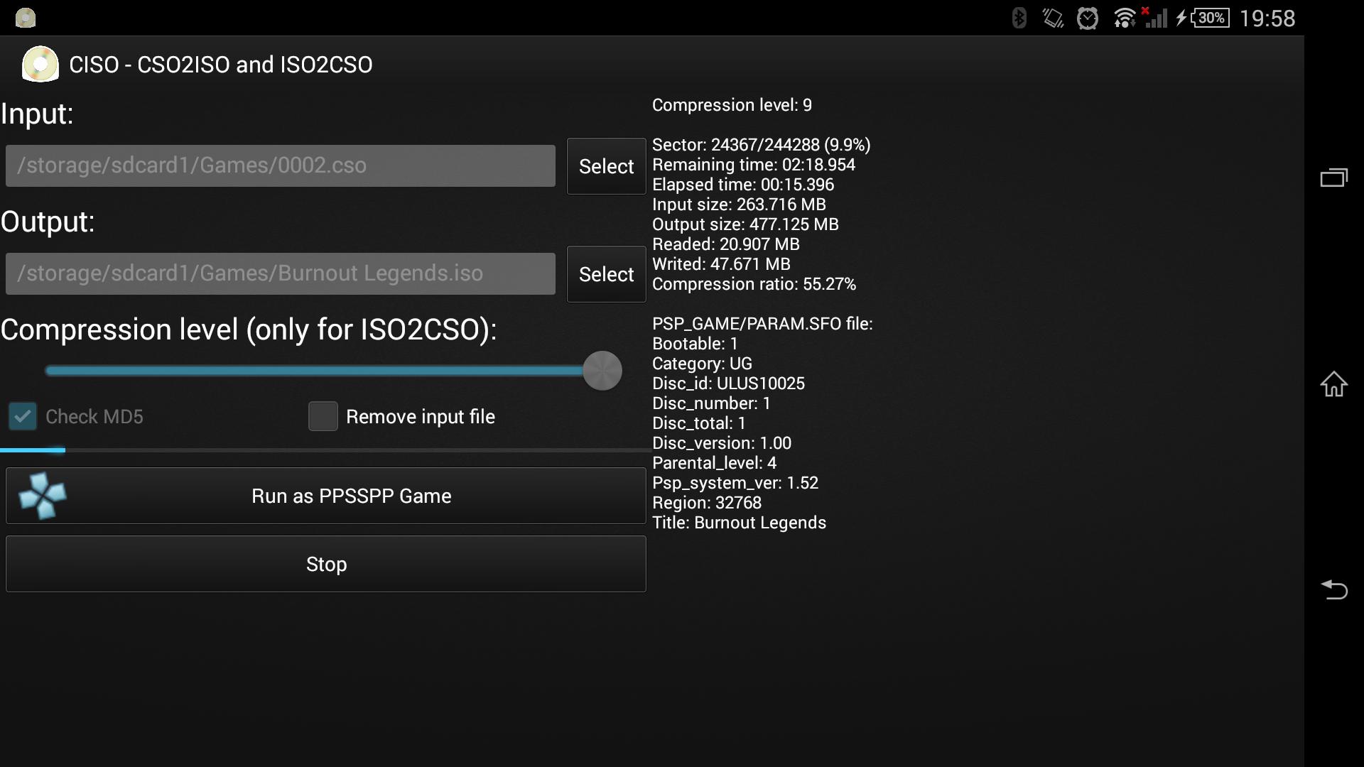 CISO – PSP ISO Compressor for Android - APK Download