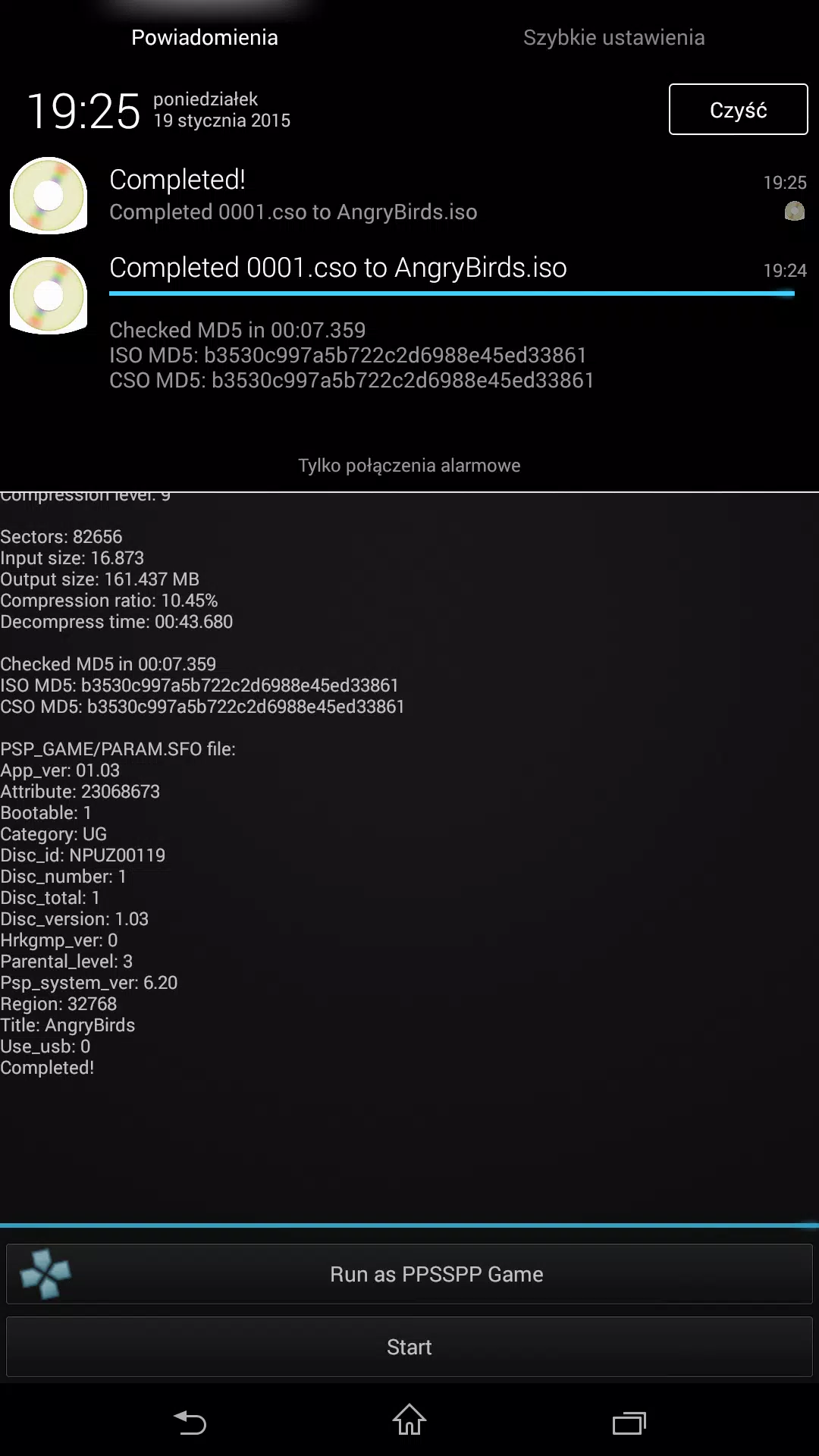 amortiguar Trampas Ahora Descarga de APK de CISO – PSP ISO Compressor para Android