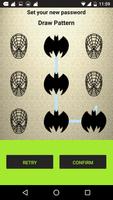 Bat Pattern Lock Screen imagem de tela 1