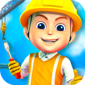 Construction City For Kids icon