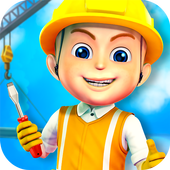 Construction City For Kids آئیکن