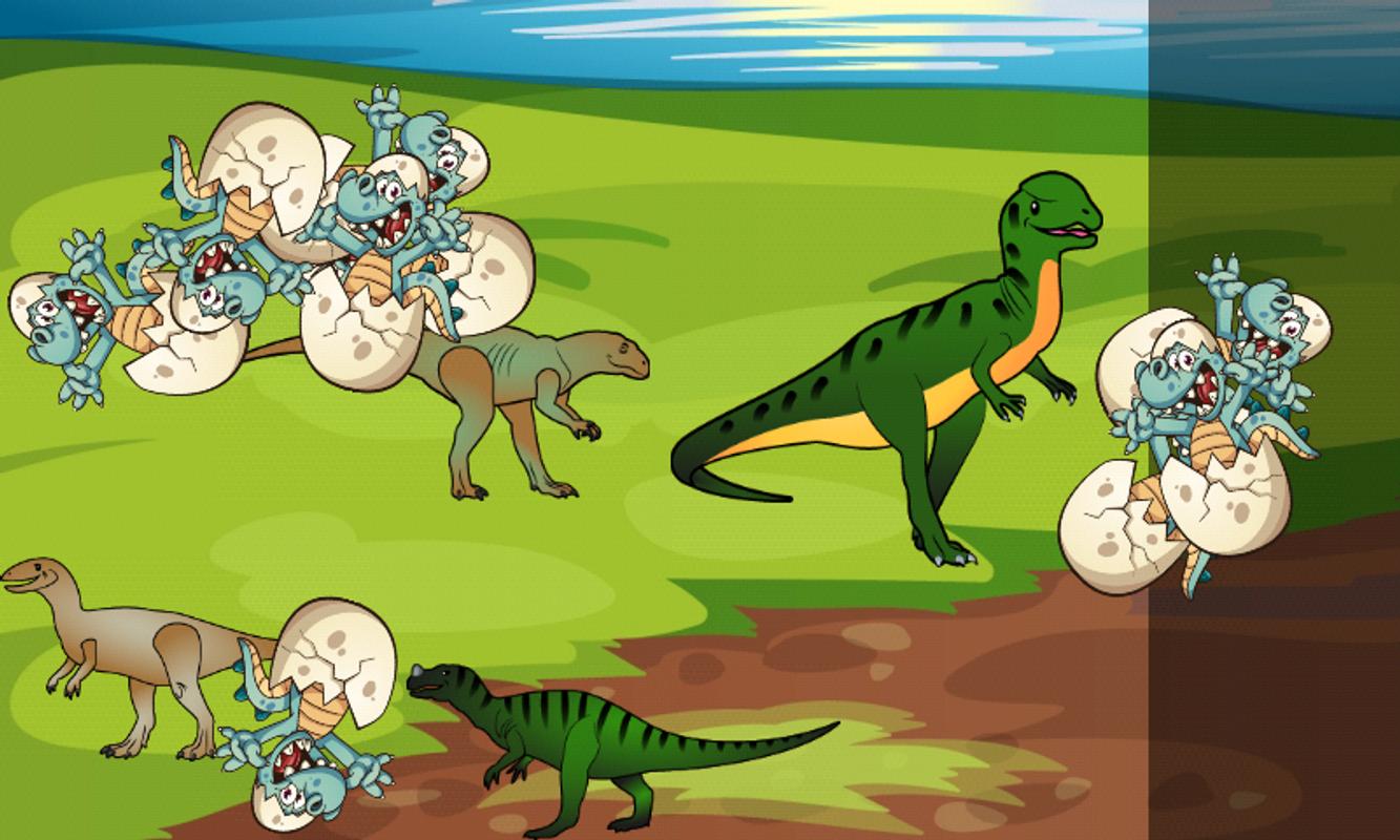 Динозавры играют дети
