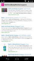 Coupons for Bath & Body Works ảnh chụp màn hình 1