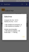 Calculs pour travaux capture d'écran 3