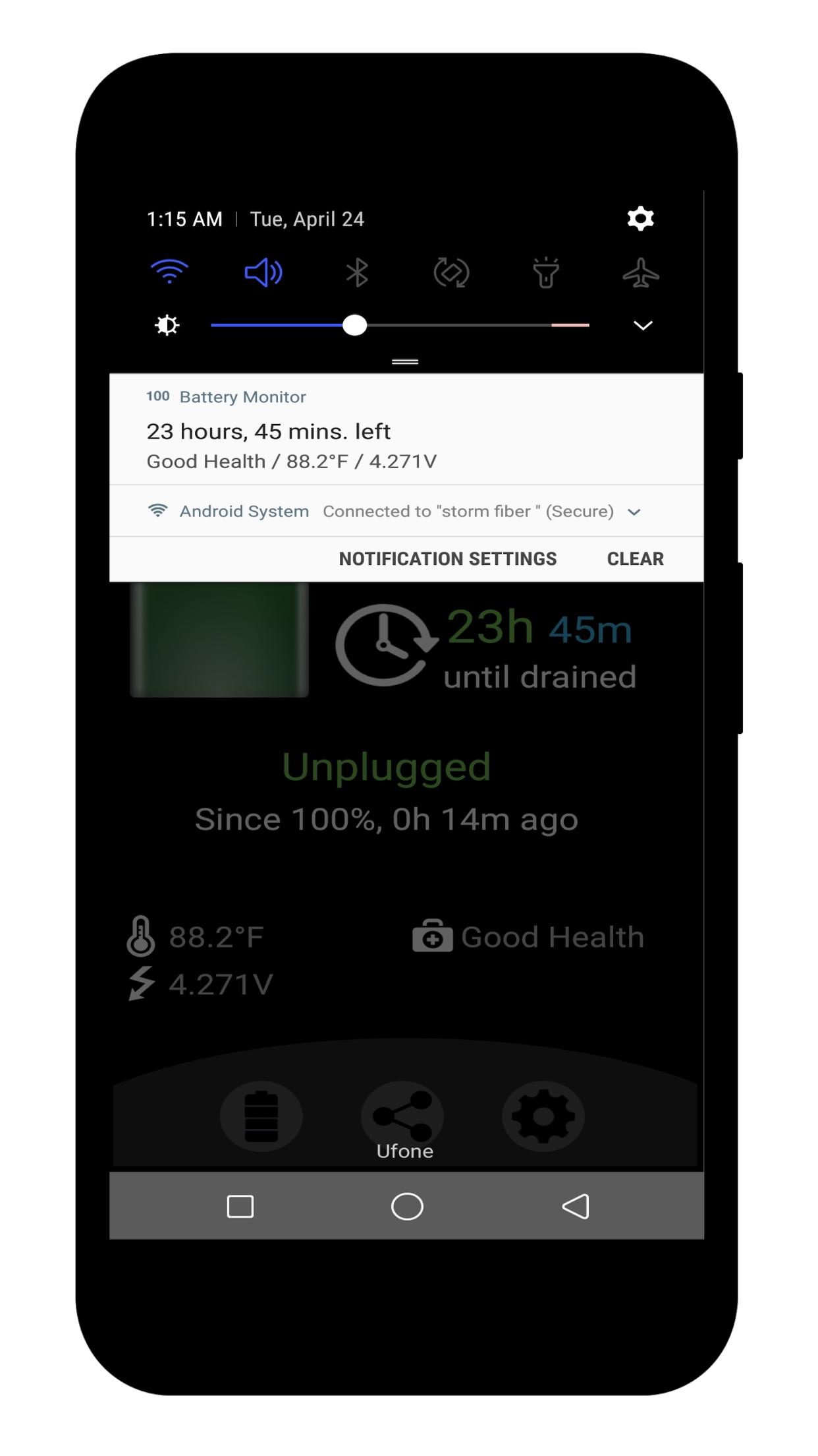 Accu Battery приложение Скриншот.
