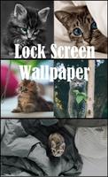 Pantalla de bloqueo de gatos Poster