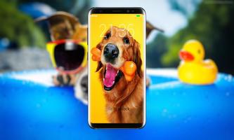 برنامه‌نما Funny Dogs HD Wallpaper Lock Screen عکس از صفحه