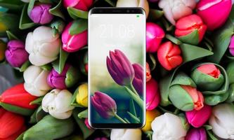 Écran de verrouillage de fleurs de tulipe capture d'écran 2