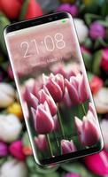 Écran de verrouillage de fleurs de tulipe capture d'écran 3