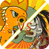 Dino and Zombie War icône