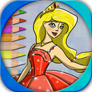 Paint Princesses coloring app APK