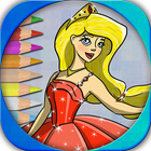 Icona Paint Princesses coloring app