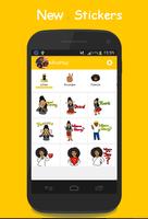 AFROMOJI: pele negra e marrom Emoji imagem de tela 3