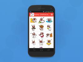 برنامه‌نما DogMoji : Emoticon And Stickers Of Dogs عکس از صفحه