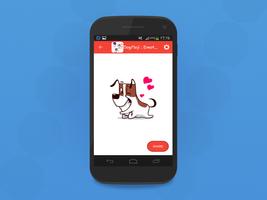 برنامه‌نما DogMoji : Emoticon And Stickers Of Dogs عکس از صفحه