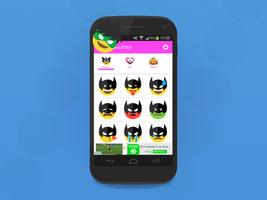 برنامه‌نما HeroMoji : Emojis And Emoticons Of HEROS عکس از صفحه