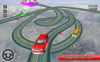Prado Car Stunt Racing On Impossible Tracks capture d'écran 3