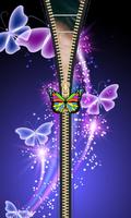 Butterfly Zipper Lock Screen اسکرین شاٹ 3