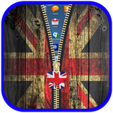 ikon UK Flag Zipper Lock Screen