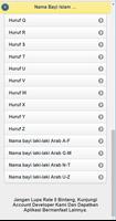 1500+ Nama Bayi Laki Laki - Nama Islam Lengkap A-Z capture d'écran 2