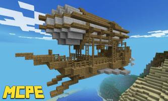 Zeppelin Mod for Minecraft PE Affiche