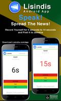 Lisindis App - Speak! Spread The News! poster