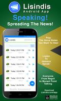 Lisindis App - Speak! Spread The News! screenshot 1