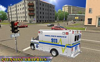 Ambulance Drive Simulator: Ambulance Driving Games capture d'écran 1