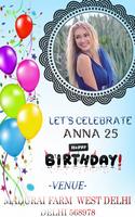 birthday invitation card maker poster