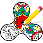 Livre de coloriage - Fidget Spinner icône