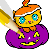 Halloween Book Coloring Pages icon