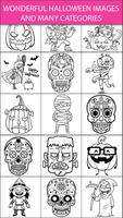 Scary Halloween Coloring Pages - Sugar Skulls syot layar 3