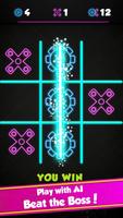 Tic Tac Toe Glow - Fidget Spinner plakat