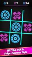 Tic Tac Toe Glow - Fidget Spinner syot layar 1