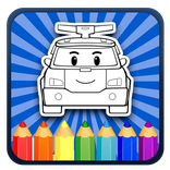 Book Art Robocar Coloring