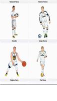 Football Messi & Basketball Curry Stars Drawing capture d'écran 2