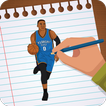 Draw NBA Basketball - Players, Face, Dunk & Coach