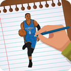 Draw NBA Basketball - Players, Face, Dunk & Coach icon